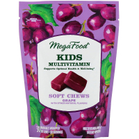 Мультивітамін MegaFood Мультивітаміни для дітей, смак Винограду, 30 жувальні (MGF-10374)
