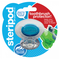 Футляр для зубної щітки Steripod антибактеріальний кришталево чистий синій 1 шт. (2100000030071)