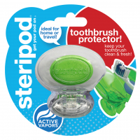 Футляр для зубної щітки Steripod антибактеріальний кристально чистий зелений 1 шт. (2100000030095)
