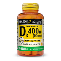 Вітамін Mason Natural Вітамін D 400 ME, смак ванілі, Vitamin D, 100 жувальних табл (MAV15071)