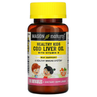 Вітамін Mason Natural Масло печінки тріски з вітаміном D, смак апельсина, Cod Live (MAV-15121)