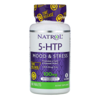 Амінокислота Natrol 5-HTP (гідроксітріптофана) 100мг, Повільне Вивільнення, (NTL-05228)