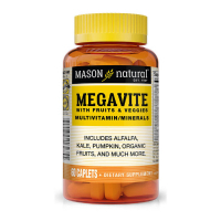 Мультивітамін Mason Natural Мультивітаміни з фруктами і овочами, Megavite With Fruits & (MAV16275)