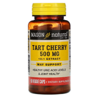 Трави Mason Natural Вишневий Екстракт 500 мг, Tart Cherry, 90 вегетаріанських ка (MAV-15009)