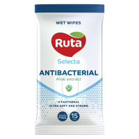 Вологі серветки Ruta Selecta антибактеріальні 15 шт. (4820202892403)