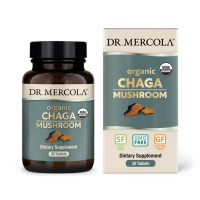 Трави Dr. Mercola Органічний гриб Чага, Organic Chaga Mushroom, 30 таблеток (MCL03263)