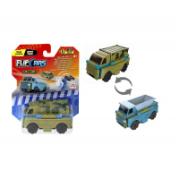 Машина Flip Cars 2 в 1 Військова вантажівка і Самоскид (EU463875-27)