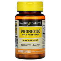 Пробіотики Mason Natural Пробіотик з пребіотиків, Probiotic with Prebiotic, 40 вегета (MAV15884)