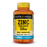 Мінерали Mason Natural Цинку Сульфат 50 мг, Zinc Sulfate, 100 капсул (MAV17671)