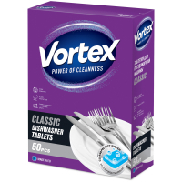 Таблетки для посудомийних машин Vortex Classic 50 шт. (4823071631005)