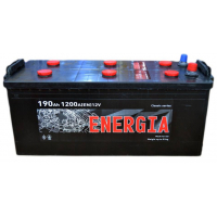 Акумулятор автомобільний ENERGIA 190Ah збоку (+/-) (000022395)