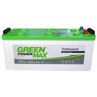 Акумулятор автомобільний GREEN POWER MAX 230А збоку (+/-) (000022376)