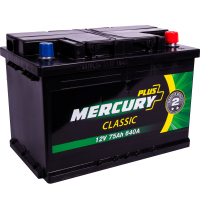Акумулятор автомобільний MERCURY battery CLASSIC Plus 75Ah (P47296)