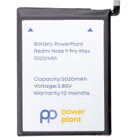 Акумуляторна батарея для телефону PowerPlant Xiaomi Redmi Note 9 Pro Max (BN52) 5020mAh (SM220373)