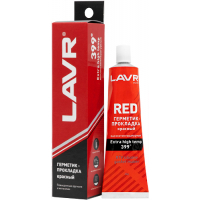 Герметик автомобільний LAVR прокладка червоний високотемпературний 85г (Ln1737)