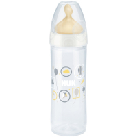 Пляшечка для годування Nuk Class FC, з латексною соскою, 6-18 міс., 250 мл, білий (3954107)