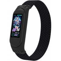 Ремінець до фітнес браслета Armorstandart Braided Solo Loop для Xiaomi Mi Band 4/5/6 Black size S (ARM59177)