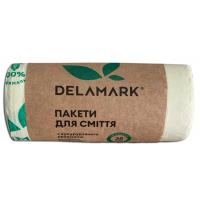 Пакети для сміття DeLaMark Біорозкладні з кукурудзяного крохмалю 35 л 20 шт. (4820152332578)
