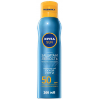 Засіб від засмаги Nivea Sun спрей Захист та легкість SPF 50 200 мл (4005900699534)