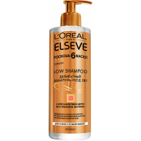 Шампунь Elseve Low Shampoo 3 в 1 Розкіш 6 олій 400 мл (3600523581641)