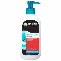 Гель для вмивання Garnier Skin Naturals Чиста шкіра Актив від прищів з вугіллям 200 мл (3600541894396)