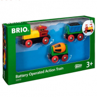 Залізниця Brio Товарний потяг на батарейках, 3 елементи (33319)