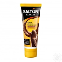 Крем для взуття Salton у тубі для гладкої шкіри Коричневий 75 мл (4607131422228)