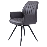 Офісне крісло Concepto Galaxy чорний сірий (ARM246R-HK503-CHARCOAL GREY)