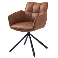 Офісне крісло Concepto Wang коричневий (ARM251R-HK513-BROWN LEATHER)