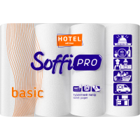 Туалетний папір SoffiPRO Basic for Hotel 2 шари 24 рулони (4820003835630)