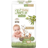 Підгузки Baby Turco Newborn Розмір 1 (2-5 кг) 40 шт (8682241200016)