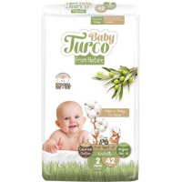 Підгузки Baby Turco Mini Розмір 2 (3-6 кг) 42 шт (8682241200023)