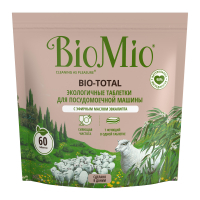 Таблетки для посудомийних машин BioMio Bio-Total 7 в 1 з олією евкаліпту 60 шт. (7640168934248)