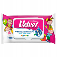 Туалетний папір Velvet Junior Вологий 42 аркуші (5901478997685)