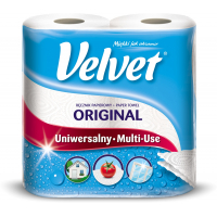 Паперові рушники Velvet Ecolabel 2 шари 54 відриви 2 рулони (5901478998804)