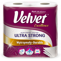 Паперові рушники Velvet Excellence 3 шари 96 відривів 2 рулони (5901478002532)