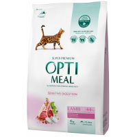 Сухий корм для кішок Optimeal для дорослих зі смаком ягняти 4 кг (B1841101)