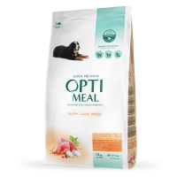 Сухий корм для собак Optimeal для цуценят великих порід зі смаком індички 12 кг (4820215363822)