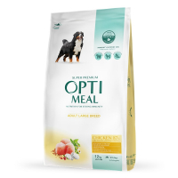 Сухий корм для собак Optimeal для великих порід зі смаком курки 12.5 кг (4820083908385)