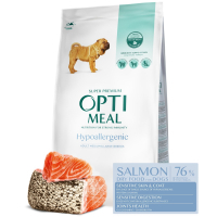 Сухий корм для собак Optimeal гіпоалергенний для середніх і великих порід - лосось 20 кг (4820215365949)