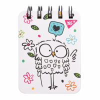 Блокнот Yes А7/100 лін. дв. спір. Sketch animal. Owl (681824)