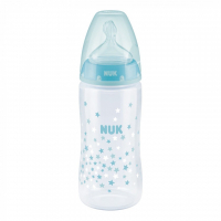 Пляшечка для годування Nuk First Choice Plus із силіконовою соскою 300 мл М'ятна (3952363)