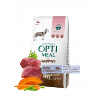 Сухий корм для собак Optimeal беззерновий для всіх порід - качка й овочі 1.9 кг (4820215362757)