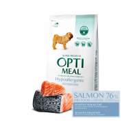 Сухий корм для собак Optimeal гіпоалергенний для середніх зі смаком лосося 1.95 кг (4820215362818)