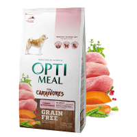 Сухий корм для собак Optimeal беззерновий для всіх порід - індичка й овочі 1.5 кг (4820083905902)