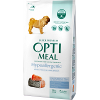 Сухий корм для собак Optimeal гіпоалергенний для середніх і великих порід - лосось 1.5 кг (4820215365925)