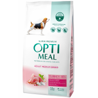Сухий корм для собак Optimeal для середніх порід зі смаком індички 1.5 кг (4820083905407)
