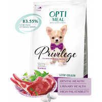 Сухий корм для собак Optimeal низькозерновий для цуценят міні/малих порід - ягня 4 кг (4820083906756)