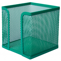 Підставка-куб для листів і паперів Buromax металевий, зелений (BM.6215-04)
