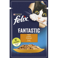 Вологий корм для кішок Purina Felix Fantastic з куркою в желе 85 г (7613039788097)